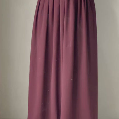BURNT UMBER BROWN | FLOWY A-LINE