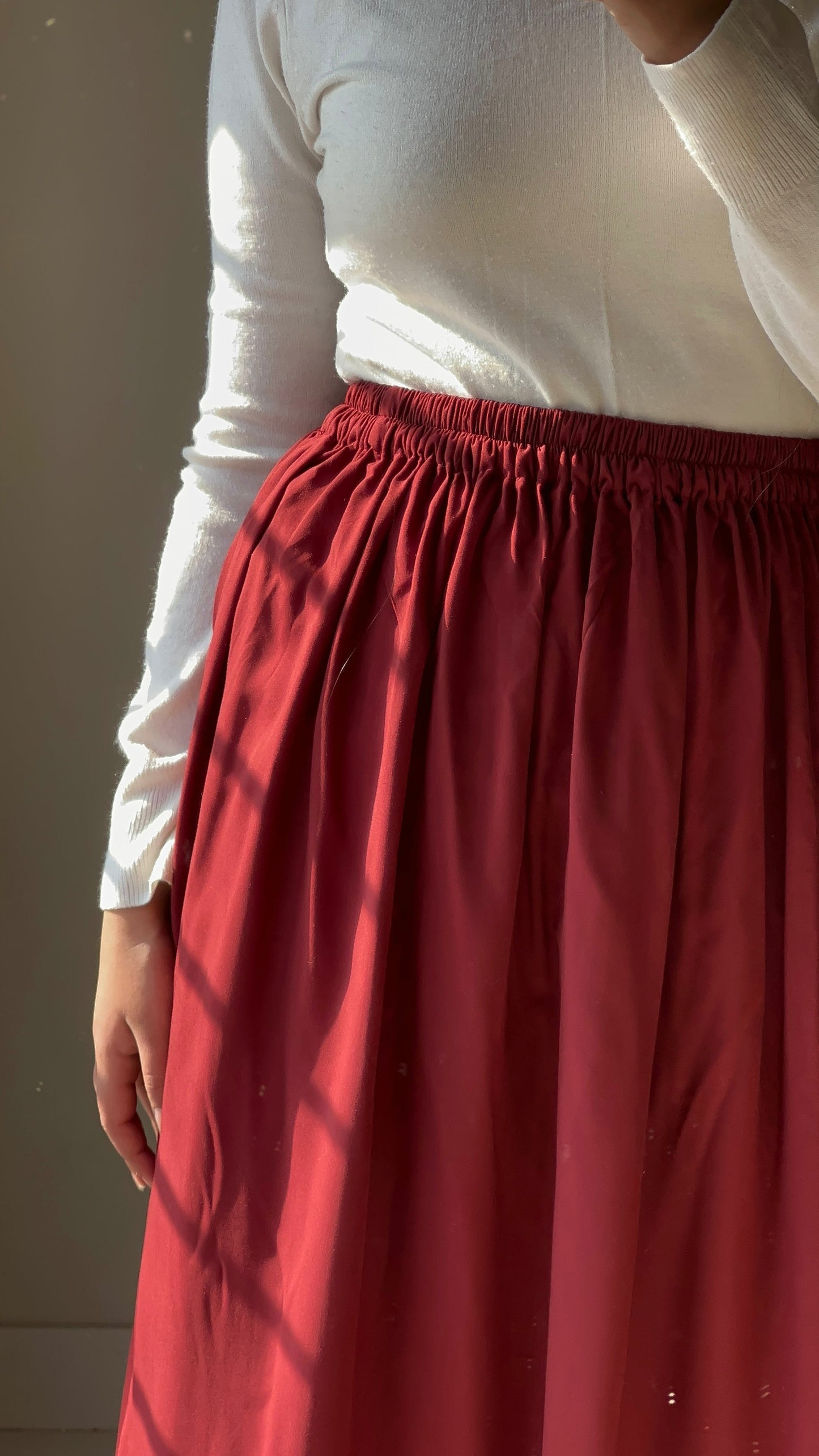 CHERRY FLAME | FLOWY A-LINE