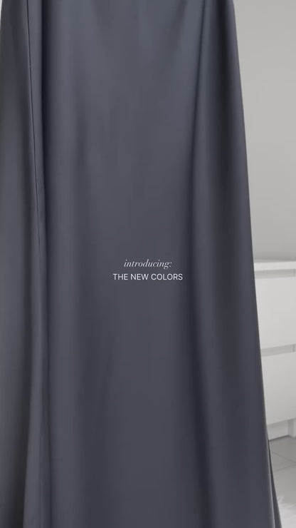 EMERALD SEA| SATIN MIDI SKIRT